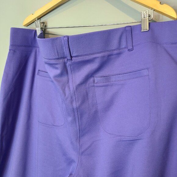 Betabrand Women Wide Leg Dress Yoga Pants Purple Size 3X Long Stretch New Office - Picture 6 of 7
